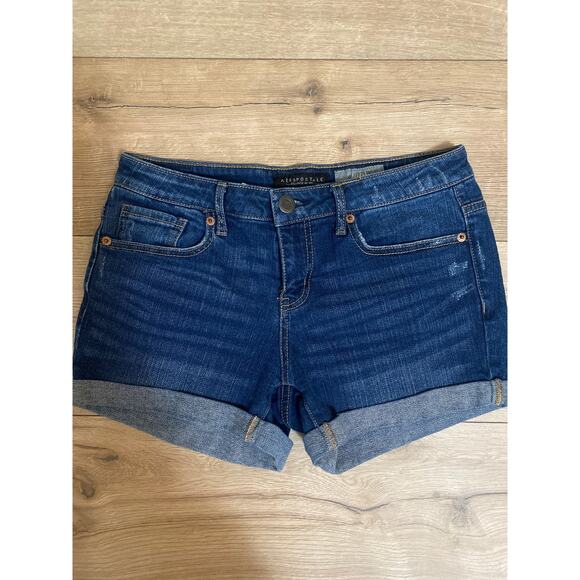 Aeropostale Midi jean Shorts Womens Size 4 - Picture 1 of 6